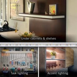 Discount 💯 Armacost Lighting RigidStrip 24-Volt DC 12 in. LED Warm White 3000K Strip Light 👍 -Cheap Cabinet Lights Store silver led strip lights 311119 c3 1000