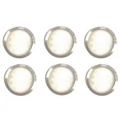 Budget 🤩 Favorite Monkey POP Hardwire Dimmable LED Stainless Steel 3000K Under Cabinet Ultra Low Profile Puck Light Kit (6-Pack) 😀