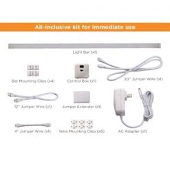 Buy 😉 BLACK+DECKER 24 in. LED Warm White 2700K, Dimmable, 1-Bar Under Cabinet Lights Kit with Hands-Free On/Off (Tool-Free Plug-in Install) 😉 21 Buy 😉 BLACK+DECKER 24 in. LED Warm White 2700K, Dimmable, 1-Bar Under Cabinet Lights Kit with Hands-Free On/Off (Tool-Free Plug-in Install) 😉 -Cheap Cabinet Lights Store warm white 1 bar kit black decker under cabinet lights leduc24 1wk d4 1000