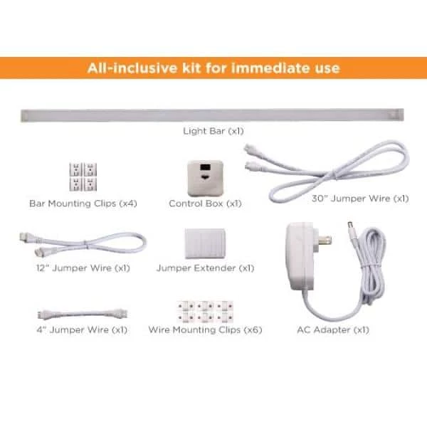 Buy 😉 BLACK+DECKER 24 in. LED Warm White 2700K, Dimmable, 1-Bar Under Cabinet Lights Kit with Hands-Free On/Off (Tool-Free Plug-in Install) 😉 12 Buy 😉 BLACK+DECKER 24 in. LED Warm White 2700K, Dimmable, 1-Bar Under Cabinet Lights Kit with Hands-Free On/Off (Tool-Free Plug-in Install) 😉 - Image 10