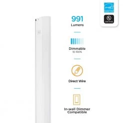 Coupon ⌛ Enbrighten Hardwired 24 in. LED White Under Cabinet Light, Dimmable 🧨 -Cheap Cabinet Lights Store white 1 pack enbrighten under cabinet lights 26765 4f 1000