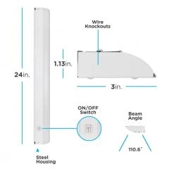 Coupon ⌛ Enbrighten Hardwired 24 in. LED White Under Cabinet Light, Dimmable 🧨 -Cheap Cabinet Lights Store white 1 pack enbrighten under cabinet lights 26765 c3 1000
