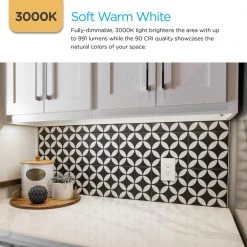 Coupon ⌛ Enbrighten Hardwired 24 in. LED White Under Cabinet Light, Dimmable 🧨 -Cheap Cabinet Lights Store white 1 pack enbrighten under cabinet lights 26765 fa 1000