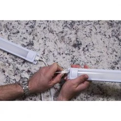 Best Sale 🧨 Enbrighten Pro Plug-In 24 in. LED White Under Cabinet Light, Linkable 🥰 -Cheap Cabinet Lights Store white 1 pack enbrighten under cabinet lights 38848 t1 76 1000