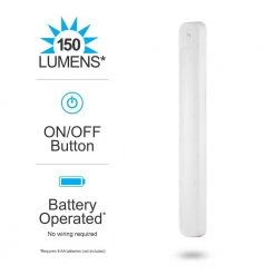 Wholesale 😀 GE Battery-Operated 18 in. LED White Under Cabinet Light Bar 🔔 -Cheap Cabinet Lights Store white 1 pack ge under cabinet lights 41214 t1 c3 1000