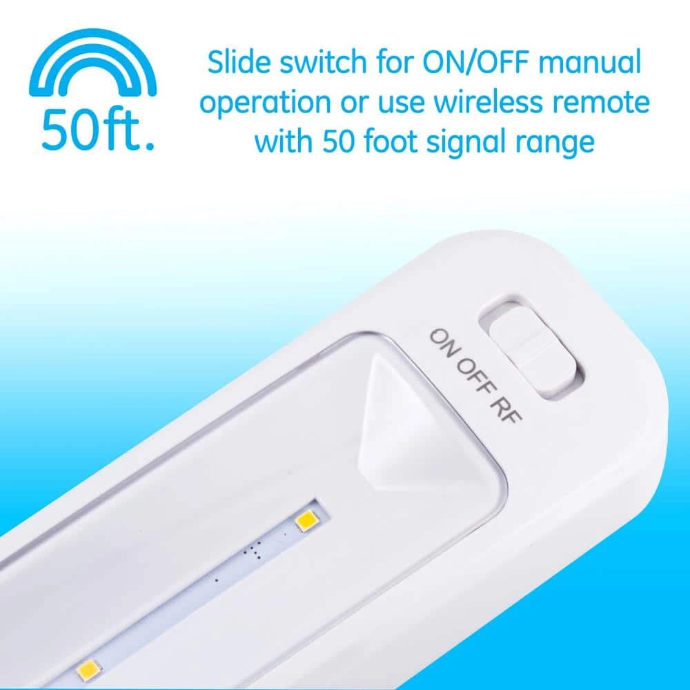 Hot Sale ⭐ GE 9 in. Battery Operated Wireless Remote LED Under Cabinet Light Fixtures (3-Pack) 🎁 7 Hot Sale ⭐ GE 9 in. Battery Operated Wireless Remote LED Under Cabinet Light Fixtures (3-Pack) 🎁 - Image 5