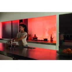 Promo 🎉 Philips Hue White and Color Ambiance 6.6 ft. LED Under Cabinet Light Starter Kit with Hue Bridge (1-Pack) 🤩 -Cheap Cabinet Lights Store white and color philips hue smart lighting kits 555342 4f 1000