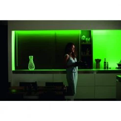 Promo 🎉 Philips Hue White and Color Ambiance 6.6 ft. LED Under Cabinet Light Starter Kit with Hue Bridge (1-Pack) 🤩 -Cheap Cabinet Lights Store white and color philips hue smart lighting kits 555342 c3 1000