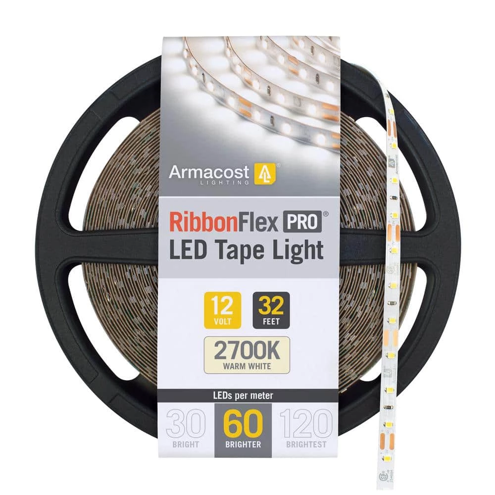 Buy 🌟 Armacost Lighting RibbonFlex Pro 32.8 ft. 12-Volt White Tape Strip Light 60 LEDs/m Soft White (2700K) 🔥 3 Buy 🌟 Armacost Lighting RibbonFlex Pro 32.8 ft. 12-Volt White Tape Strip Light 60 LEDs/m Soft White (2700K) 🔥