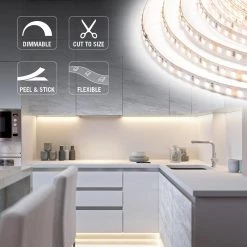 Cheapest ⭐ Armacost Lighting RibbonFlex Pro 32.8 ft. (10M) 24-Volt LED Tape Light, Bright White (4000K), 120 LEDs/M ⌛ -Cheap Cabinet Lights Store white armacost lighting led strip lights 156250 c3 1000