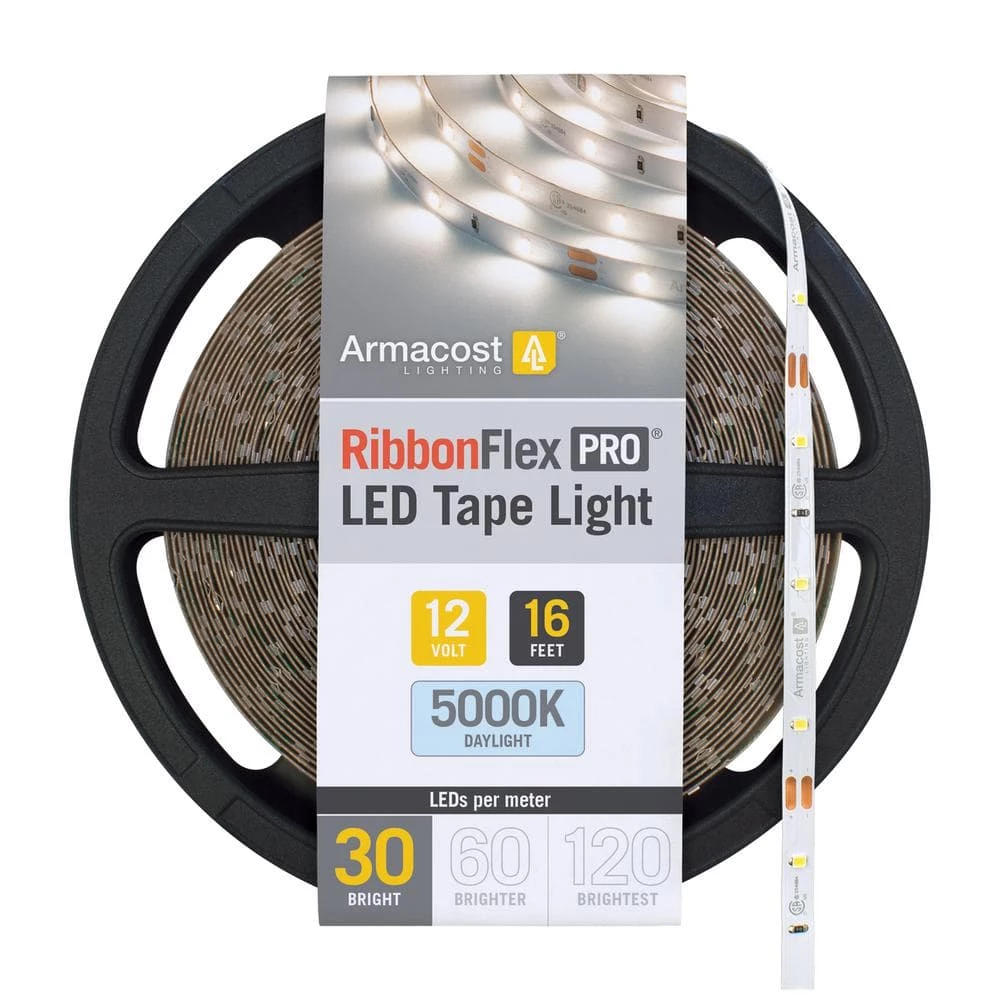 Cheapest 🔔 Armacost Lighting RibbonFlex Pro 16 ft. 5 m 12-Volt White LED Tape Light 30 LED/m 5000K ✔️ 3 Cheapest 🔔 Armacost Lighting RibbonFlex Pro 16 ft. 5 m 12-Volt White LED Tape Light 30 LED/m 5000K ✔️