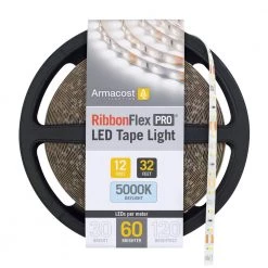 Promo 🎁 Armacost Lighting RibbonFlex Pro 32 ft. (10 m) 12-Volt White LED Tape Light 60 LED/m 5000K 😀