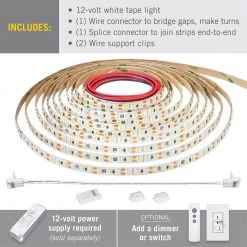 Cheap 🤩 Armacost Lighting RibbonFlex Pro 16 ft. (5 m) 12-Volt White LED Tape Light 120 LED/m 5000K 🛒 -Cheap Cabinet Lights Store white armacost lighting led strip lights 163230 c3 1000