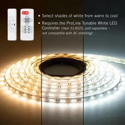 Best deal 🧨 Armacost Lighting RibbonFlex Pro 24-Volt White COB LED Strip Light Tape 2700K 8 ft. (2.5 m) 🎉 -Cheap Cabinet Lights Store white armacost lighting led strip lights 165210 4f 1000