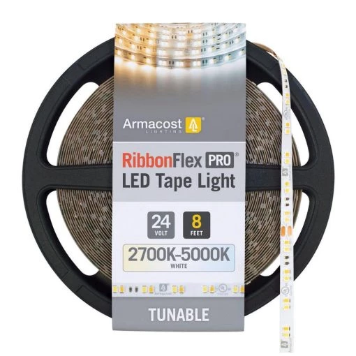 Best deal 🧨 Armacost Lighting RibbonFlex Pro 24-Volt White COB LED Strip Light Tape 2700K 8 ft. (2.5 m) 🎉 -Cheap Cabinet Lights Store white armacost lighting led strip lights 165210 64 1000