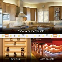 Hot Sale 😍 Armacost Lighting RibbonFlex Pro 24-Volt White LED Strip Light Tape 60 LED/m 5000K 32 ft. (10m) ✔️ -Cheap Cabinet Lights Store white armacost lighting led strip lights 165250 4f 1000