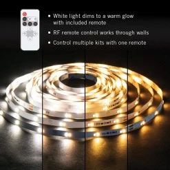 Outlet 🥰 Armacost Lighting RibbonFlex Home 16 ft. Dim to Warm LED Tape Light Kit with Remote ⌛ -Cheap Cabinet Lights Store white armacost lighting led strip lights 421503 4f 1000