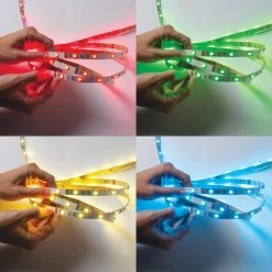 New ⌛ Armacost Lighting 8.2 ft. LED RGB Color Changing Tape Light for Wet Locations 😀 -Cheap Cabinet Lights Store white armacost lighting led strip lights 611410 4f 1000