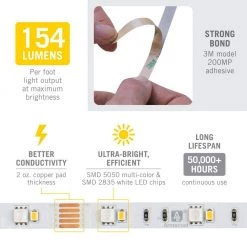 Brand new โญ Armacost Lighting RibbonFlex Pro 32.8 ft. (10 m) Multi-Color and White LED Tape Light 30 Plus 30 LEDs ๐ฏ 13 Brand new โญ Armacost Lighting RibbonFlex Pro 32.8 ft. (10 m) Multi-Color and White LED Tape Light 30 Plus 30 LEDs ๐ฏ -Cheap Cabinet Lights Store white armacost lighting led strip lights 623250 fa 1000