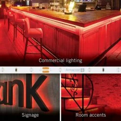 New 🛒 Armacost Lighting RibbonFlex Pro 24-Volt Red LED Strip Light Tape 30 LED/m 16 ft. (5m) 🎁 12 New 🛒 Armacost Lighting RibbonFlex Pro 24-Volt Red LED Strip Light Tape 30 LED/m 16 ft. (5m) 🎁 -Cheap Cabinet Lights Store white armacost lighting led strip lights 633230 44 1000