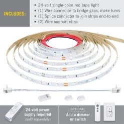 New 🛒 Armacost Lighting RibbonFlex Pro 24-Volt Red LED Strip Light Tape 30 LED/m 16 ft. (5m) 🎁 9 New 🛒 Armacost Lighting RibbonFlex Pro 24-Volt Red LED Strip Light Tape 30 LED/m 16 ft. (5m) 🎁 -Cheap Cabinet Lights Store white armacost lighting led strip lights 633230 c3 1000