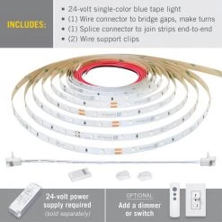 Wholesale 🛒 Armacost Lighting RibbonFlex Pro 24-Volt Blue LED Strip Light Tape 30 LED/m 16 ft. (5m) 🤩 -Cheap Cabinet Lights Store white armacost lighting led strip lights 633232 c3 1000