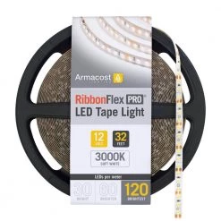 Deals 🔔 Armacost Lighting RibbonFlex Pro 32.8 ft. LED Tape Light 120 LEDs/m Soft Bright White (3000K) ✔️