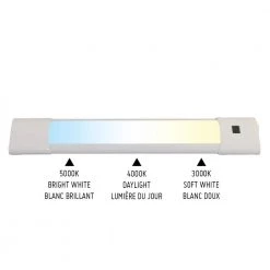 Brand new 🛒 BAZZ Plug-In 12 in. Integrated LED White Selectable Under Cabinet Light with Motion Sensor ✨ -Cheap Cabinet Lights Store white bazz under cabinet lights u19mtk12w 1f 1000