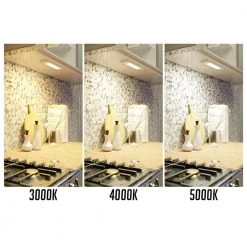 Brand new 🛒 BAZZ Plug-In 12 in. Integrated LED White Selectable Under Cabinet Light with Motion Sensor ✨ -Cheap Cabinet Lights Store white bazz under cabinet lights u19mtk12w fa 1000