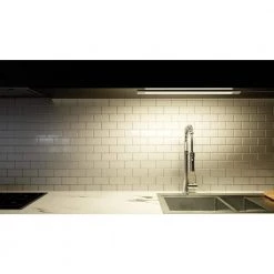 Hot Sale 🔔 BAZZ Plug-In 24 in. LED Selectable Under Cabinet Light with Motion Sensor 👏 -Cheap Cabinet Lights Store white bazz under cabinet lights u19mtk24w 76 1000