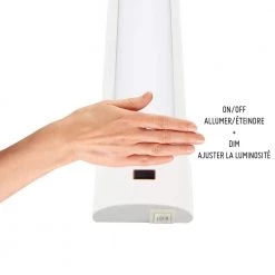 Hot Sale 🔔 BAZZ Plug-In 24 in. LED Selectable Under Cabinet Light with Motion Sensor 👏 -Cheap Cabinet Lights Store white bazz under cabinet lights u19mtk24w fa 1000