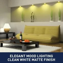 New 💯 Bell + Howell Color Changing Swivel Base 13 Color Options LED Cabinet Puck Lights (3-Pack) with Remote 🔥 -Cheap Cabinet Lights Store white bell howell puck lights 8415 1f 1000