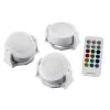 New 💯 Bell + Howell Color Changing Swivel Base 13 Color Options LED Cabinet Puck Lights (3-Pack) with Remote 🔥 -Cheap Cabinet Lights Store white bell howell puck lights 8415 64 1000