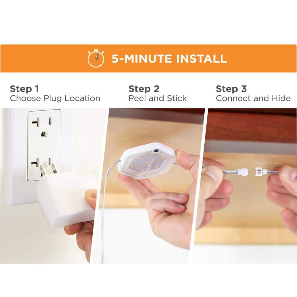 Brand new ๐ BLACK+DECKER LED Warm White Puck Light Kit (3-Pack) โจ 4 Brand new ๐ BLACK+DECKER LED Warm White Puck Light Kit (3-Pack) โจ - Image 2