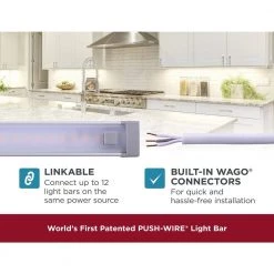 New 🎁 BLACK+DECKER Push Wire 9 in. Light Bar, Cool White 💯 -Cheap Cabinet Lights Store white black decker under cabinet lights leduc9 1cb 1f 1000