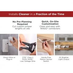 New 🎁 BLACK+DECKER Push Wire 9 in. Light Bar, Cool White 💯 -Cheap Cabinet Lights Store white black decker under cabinet lights leduc9 1cb c3 1000