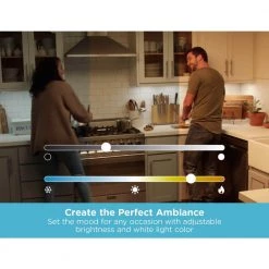 Wholesale 🥰 BLACK+DECKER 9 in. Works with Alexa Smart LED Under Cabinet Lighting Kit, Adjustable LEDs, 4-Bars A Certified for Humans Device 🧨 -Cheap Cabinet Lights Store white black decker under cabinet lights leduc9 4cct ack 44 1000