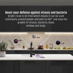 Buy 💯 Bright Clean 9 in. Antibacterial LED White Under Cabinet Light 👏 -Cheap Cabinet Lights Store white bright clean under cabinet lights 20752 000 1f 1000