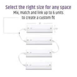 Buy 💯 Bright Clean 9 in. Antibacterial LED White Under Cabinet Light 👏 -Cheap Cabinet Lights Store white bright clean under cabinet lights 20752 000 76 1000