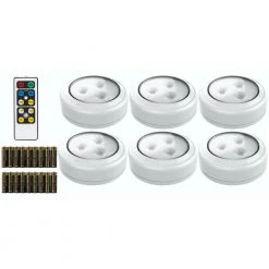 Buy ✨ Brilliant Evolution LED White Puck Light with Remote 6-Pack 🥰