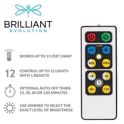 Budget 😍 Brilliant Evolution LED White Wireless Under Cabinet Light with 2 Remotes (4-Pack) ✨ -Cheap Cabinet Lights Store white brilliant evolution under cabinet lights brrc120ir4 1f 1000