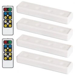 Budget 😍 Brilliant Evolution LED White Wireless Under Cabinet Light with 2 Remotes (4-Pack) ✨