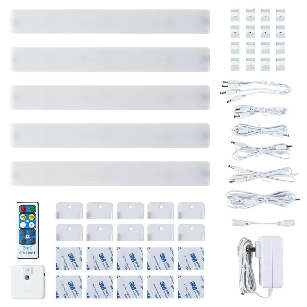 Cheapest ๐ Brilliant Evolution 12 in. LED Under Cabinet Light with Remote (5-Pack) ๐ 3 Cheapest ๐ Brilliant Evolution 12 in. LED Under Cabinet Light with Remote (5-Pack) ๐