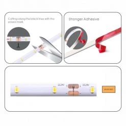 Buy 👏 Commercial Electric 32 ft. Indoor/Outdoor Cuttable Non Re-Linkable Neutral White Strip Light Kit 👏 -Cheap Cabinet Lights Store white commercial electric led strip lights ls2835 32ft 1f 1000