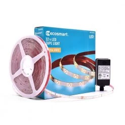 Buy 👏 Commercial Electric 32 ft. Indoor/Outdoor Cuttable Non Re-Linkable Neutral White Strip Light Kit 👏 -Cheap Cabinet Lights Store white commercial electric led strip lights ls2835 32ft 4f 1000