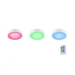 Best Sale 💯 Commercial Electric 3-Light LED RGB Puck Light Kit 👍
