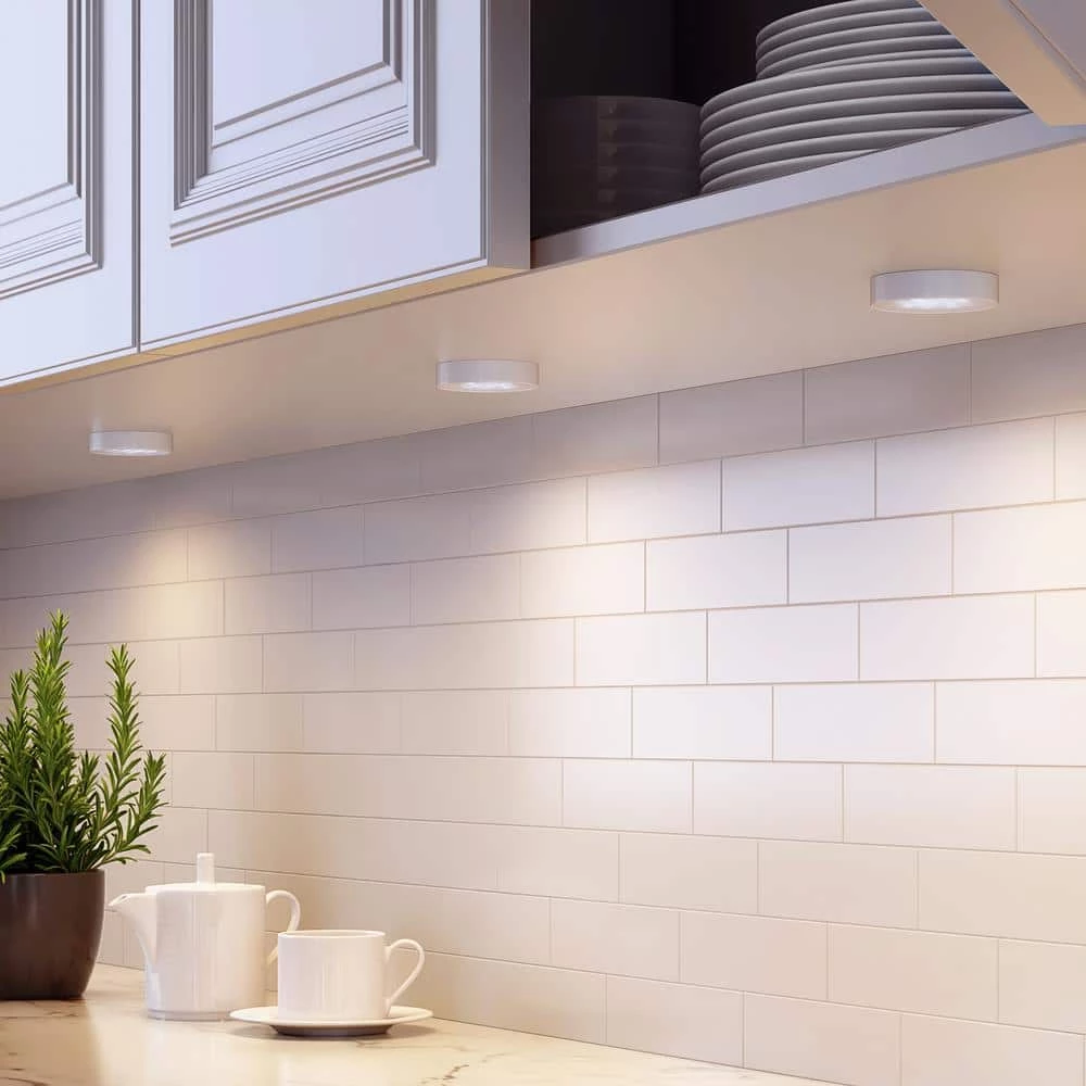 Best Sale 💯 Commercial Electric 3-Light LED RGB Puck Light Kit 👍 4 Best Sale 💯 Commercial Electric 3-Light LED RGB Puck Light Kit 👍 - Image 2