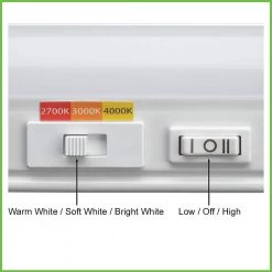 Flash Sale ✨ Commercial Electric 24 in. 11-Watt Plug-In Color Changing LED Under Cabinet Light 3-Position Switch Linkable 700 Lumens Cords Included 🛒 -Cheap Cabinet Lights Store white commercial electric under cabinet lights 54194202 40 1000