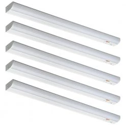 Hot Sale 🔔 Commercial Electric 24 in. 11-Watt Plug-In Color Changing LED Under Cabinet Light 3-Position Switch Linkable 700 Lumens (5-Pack) 🤩