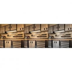 Flash Sale ✨ Commercial Electric 24 in. 11-Watt Plug-In Color Changing LED Under Cabinet Light 3-Position Switch Linkable 700 Lumens Cords Included 🛒 -Cheap Cabinet Lights Store white commercial electric under cabinet lights 54194202 c3 1000